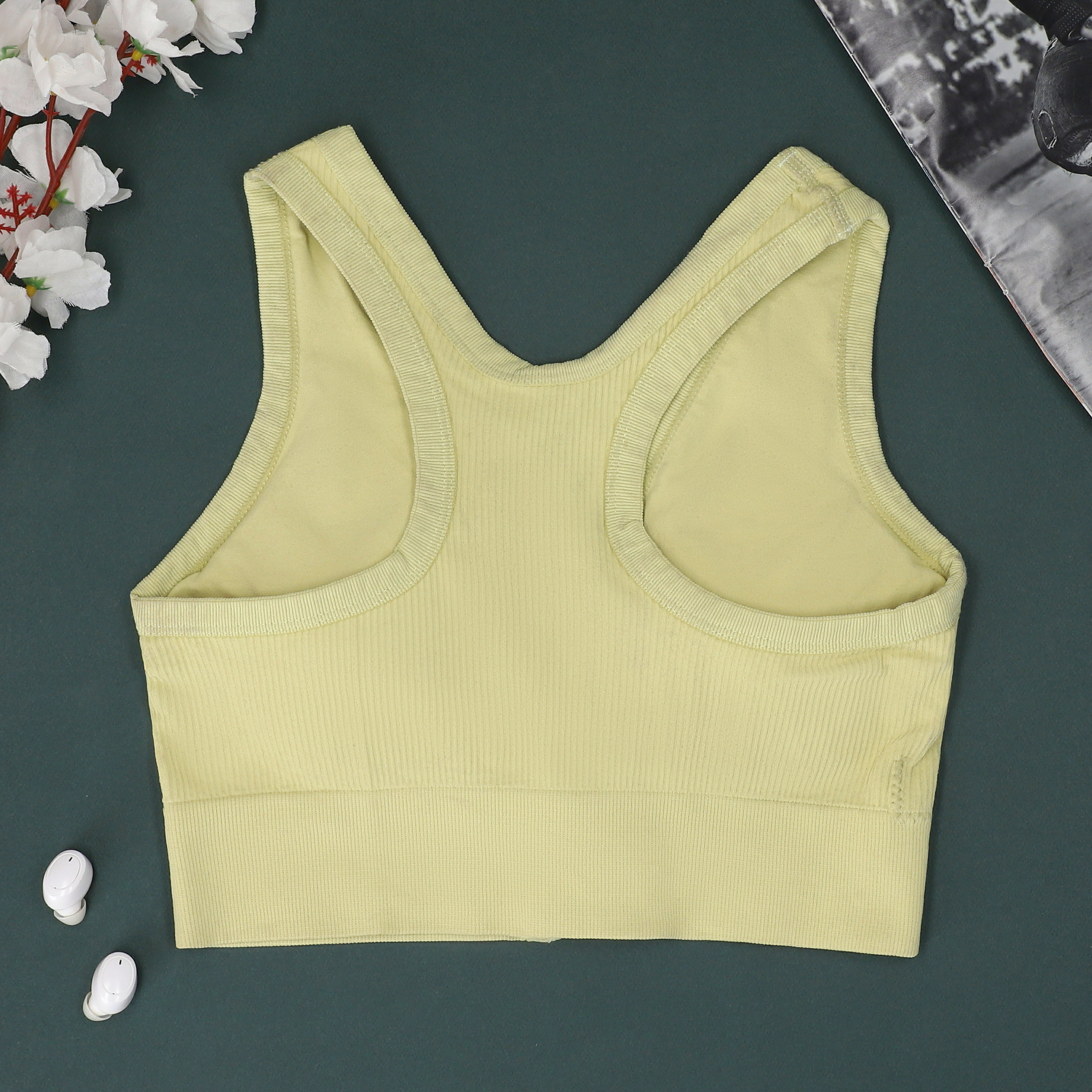 Victoria Jean Zipper Pushup Sports Bra