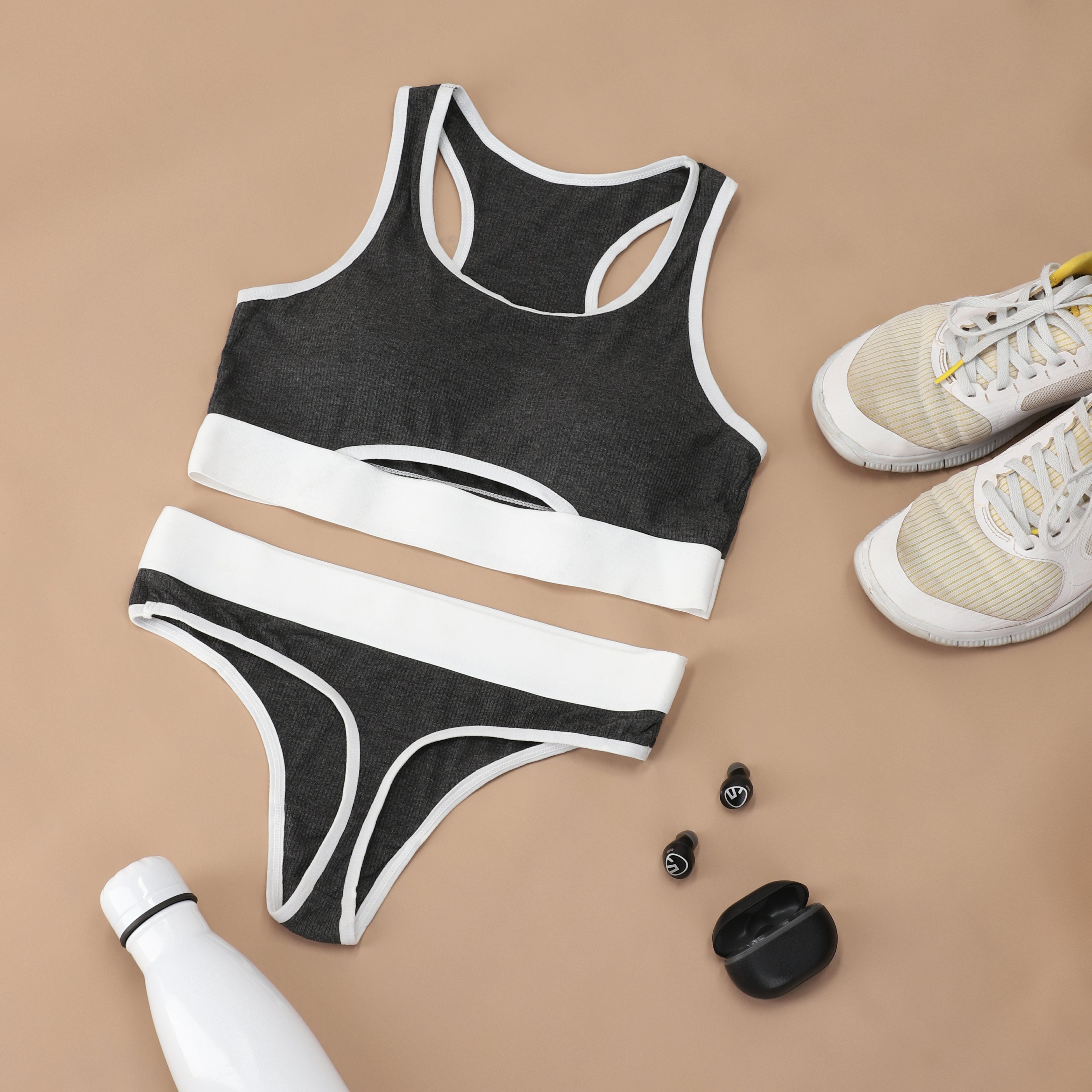 Victoria Luxe Padded Sports Bra and Panty Set