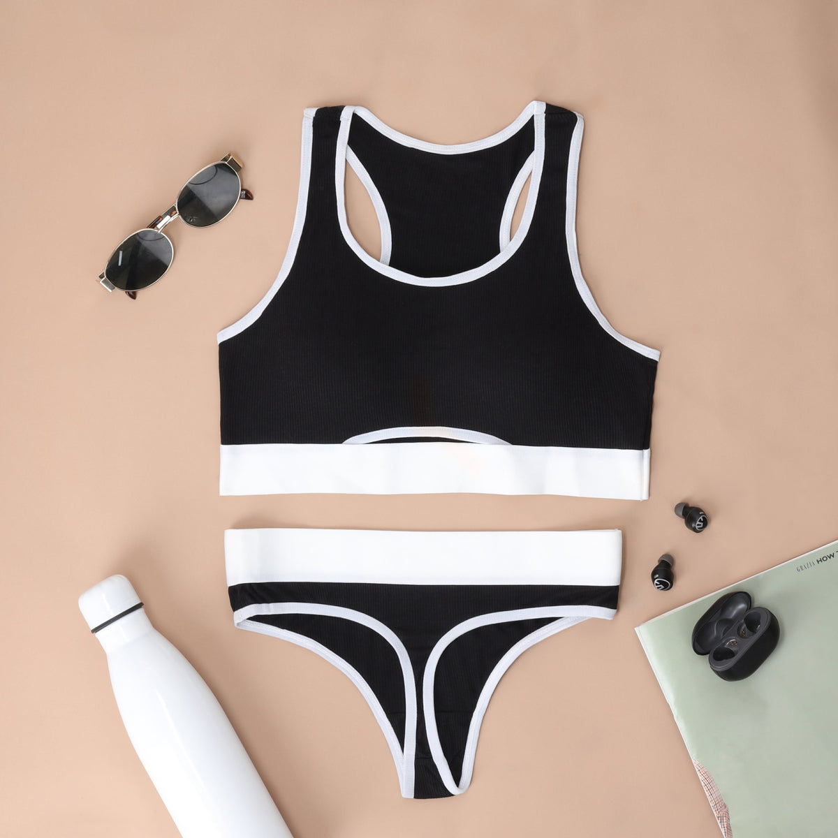 Victoria Luxe Padded Sports Bra and Panty Set