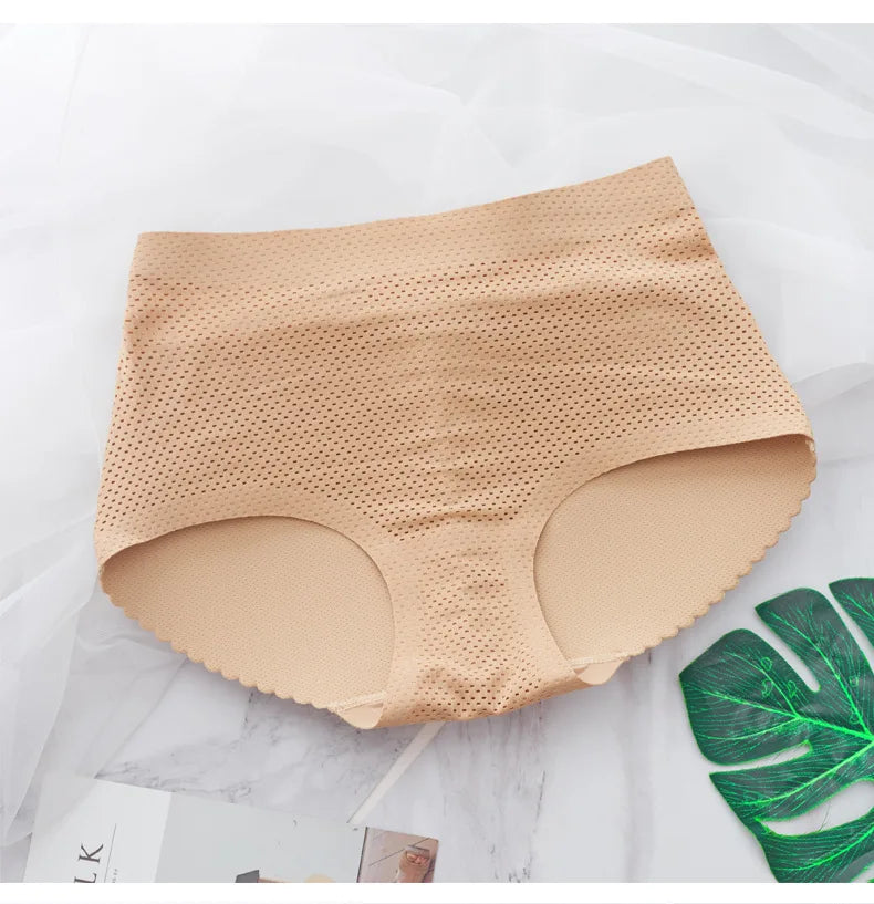 Victoria Mid Waist Rib Padded Panty Style Butt Lifter Hip Enhancer 5009