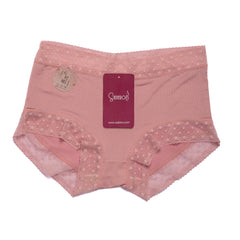 Victoria TCC Embroidery Net Brief Cotton Panty