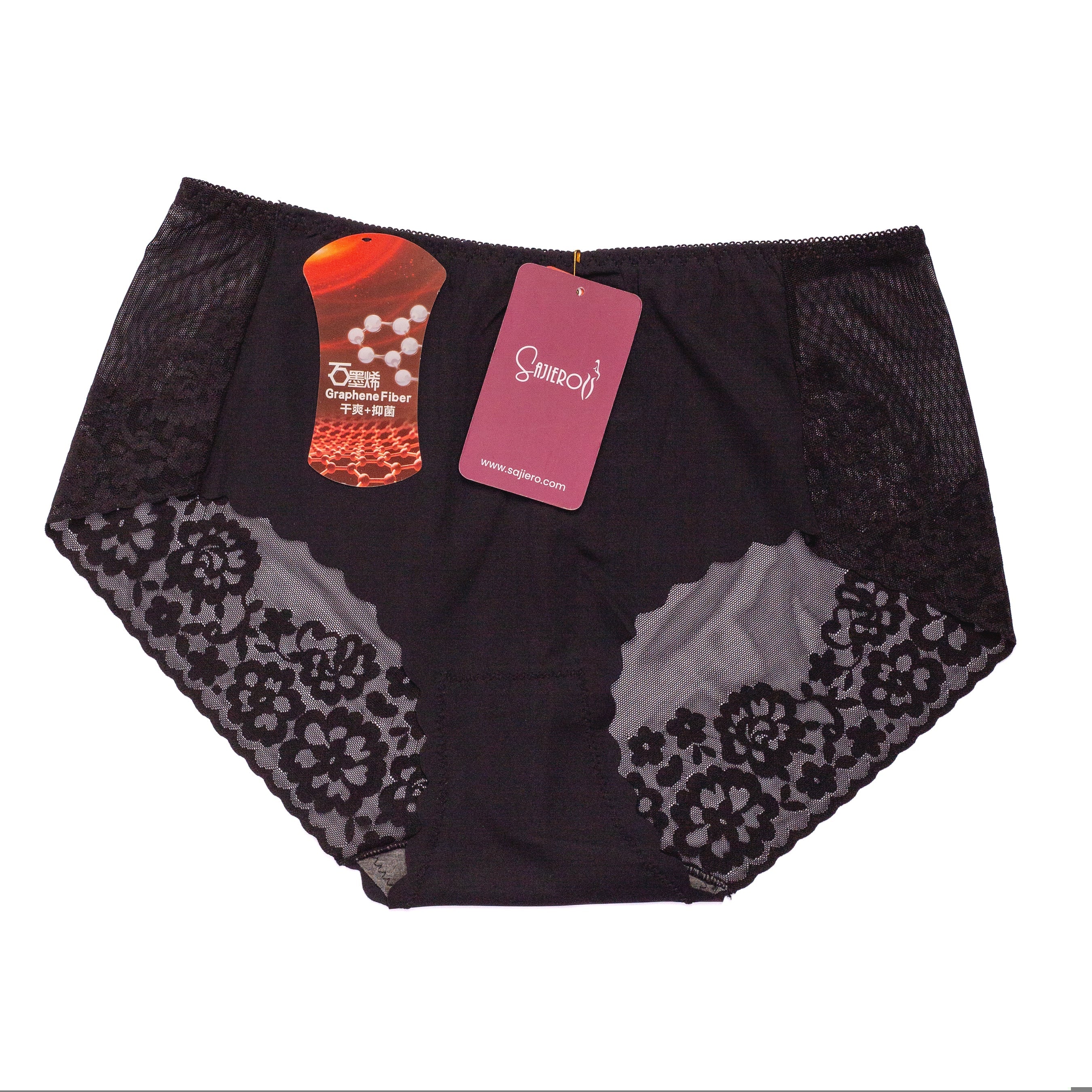 Victoria Cosmos Embroidery Net Panty