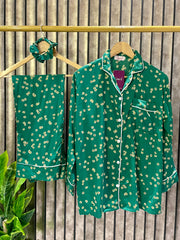 Victoria Green Haven Linen Pajama Suit