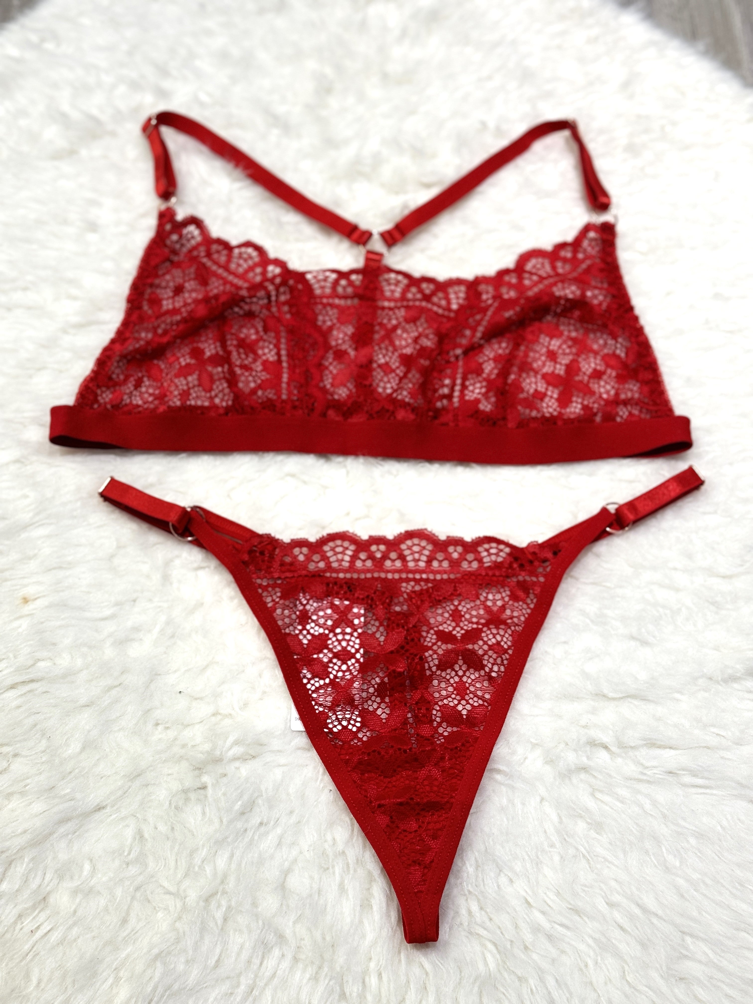 Victoria Temple Flowers Embroidery Bikini