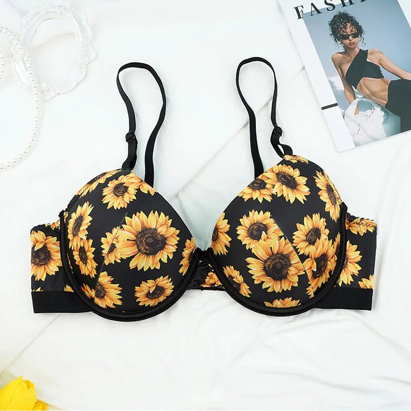 Victoria Bex Printed Padded Bra and Panty Set