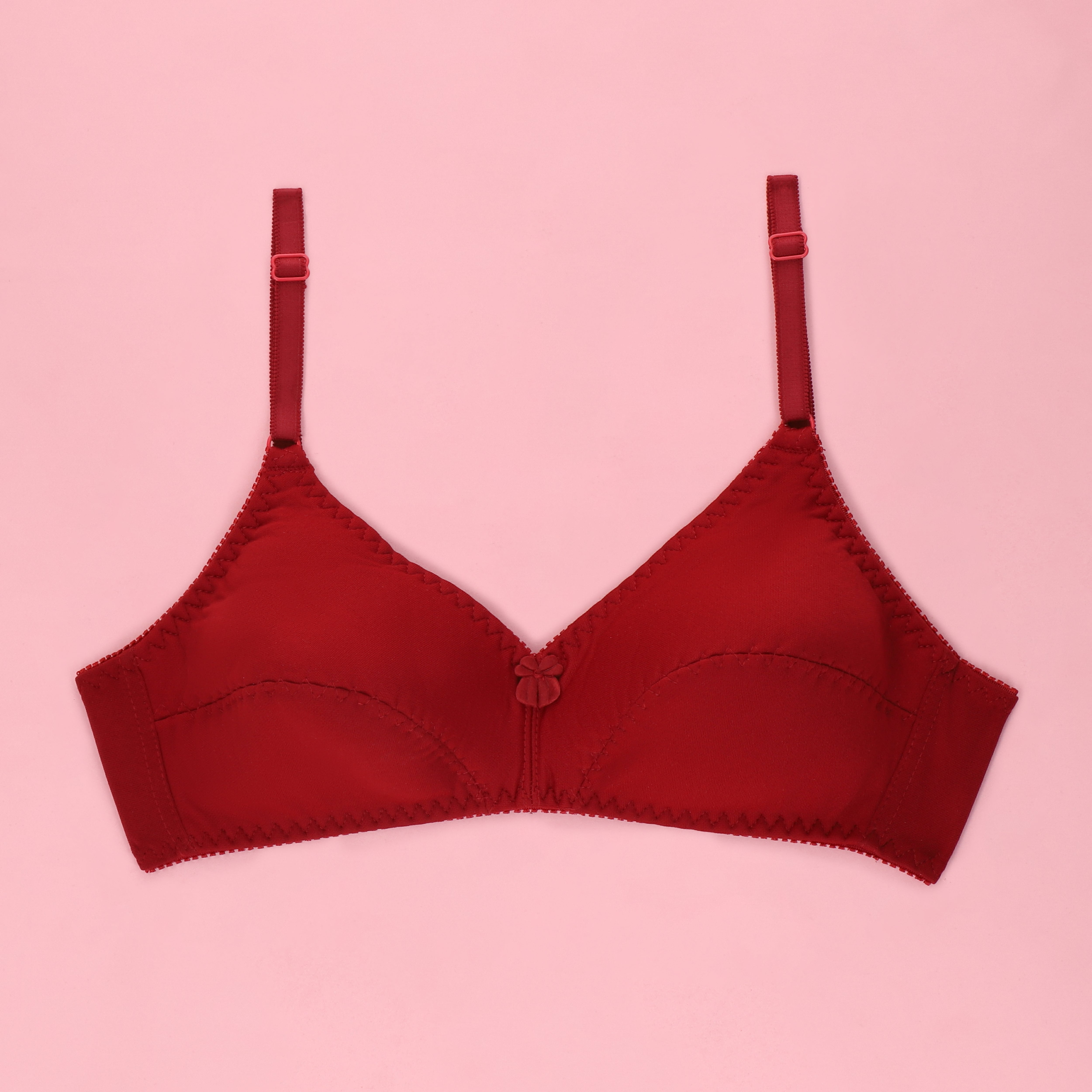 Victoria Ample Single Padded Casual Wireless Bra