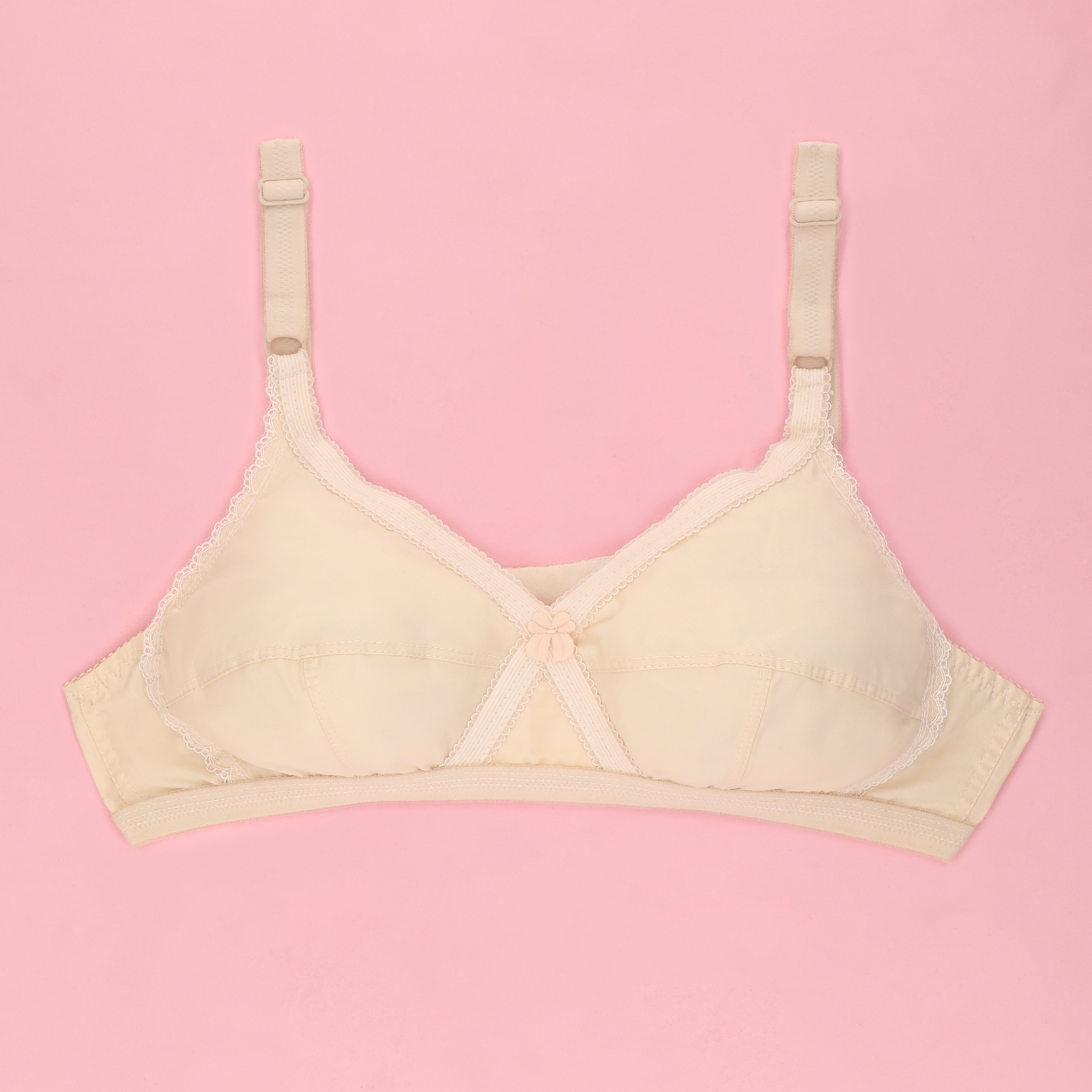 Victoria Cross Plain Casual Non Padded Wireless Bra