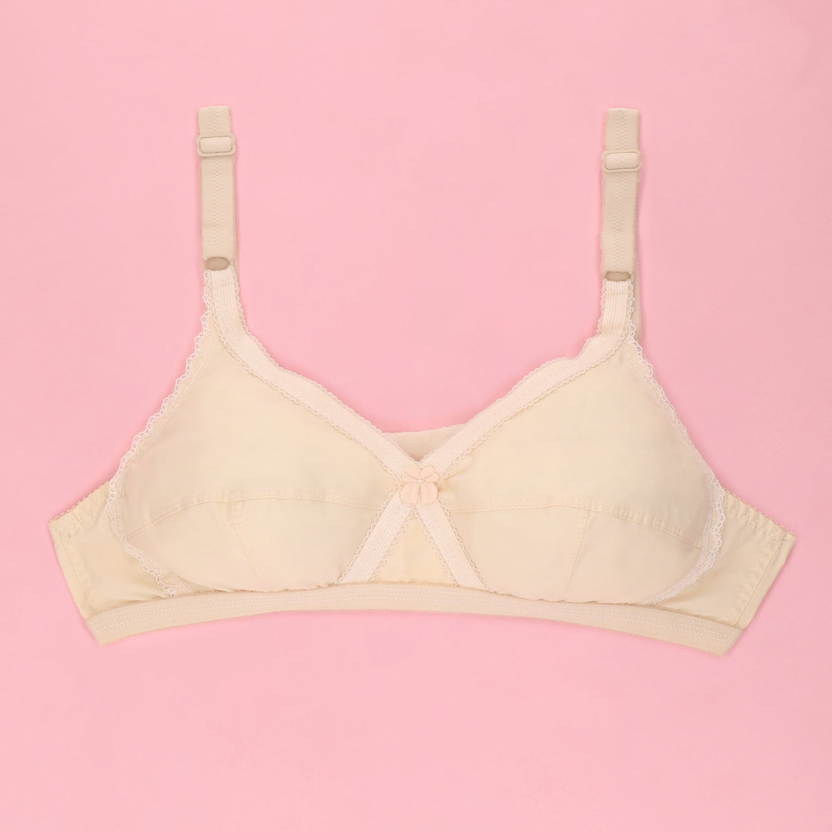 Victoria Cross Plain Casual Non Padded Wireless Bra