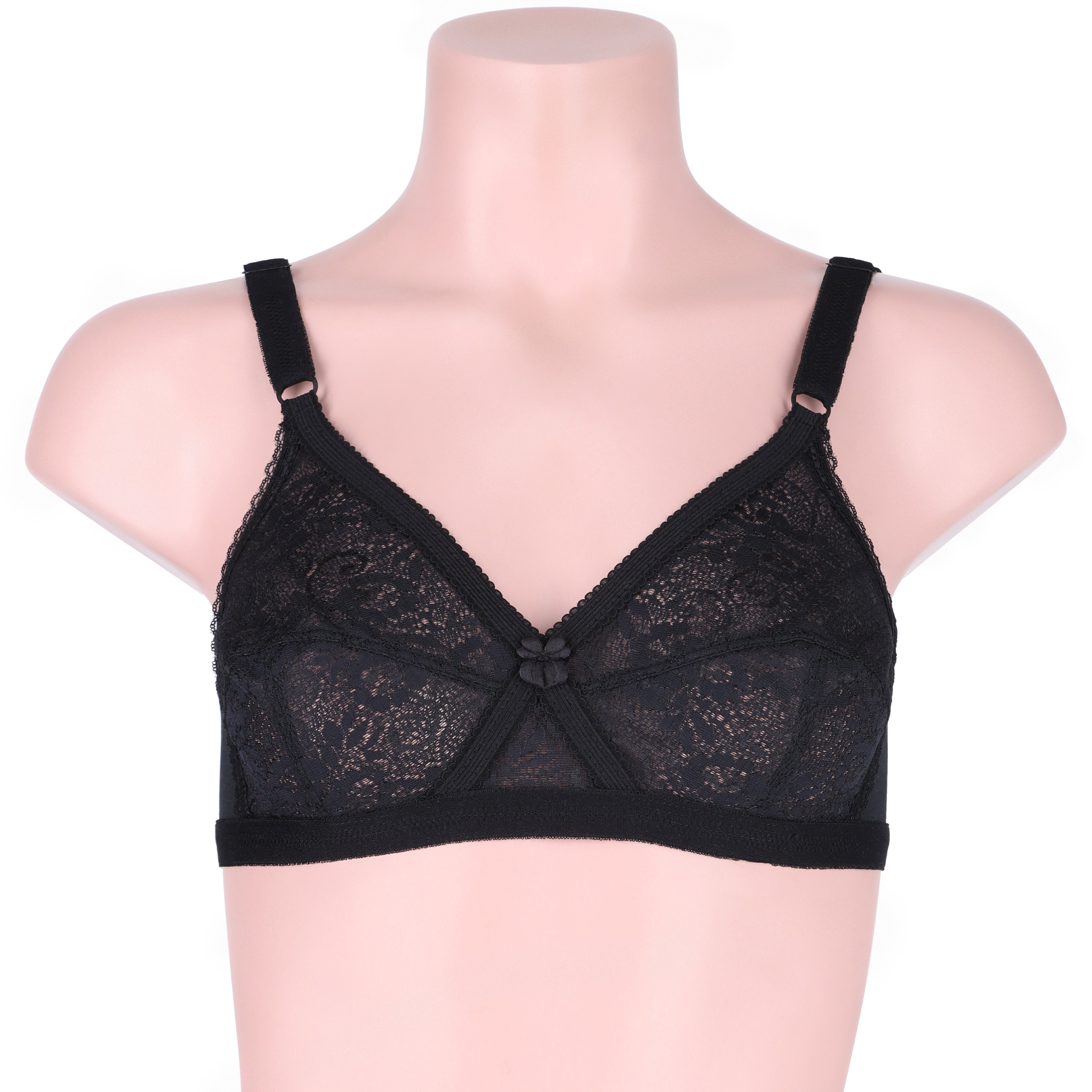 Victoria Cross Net Casual Non Padded Wireless Bra