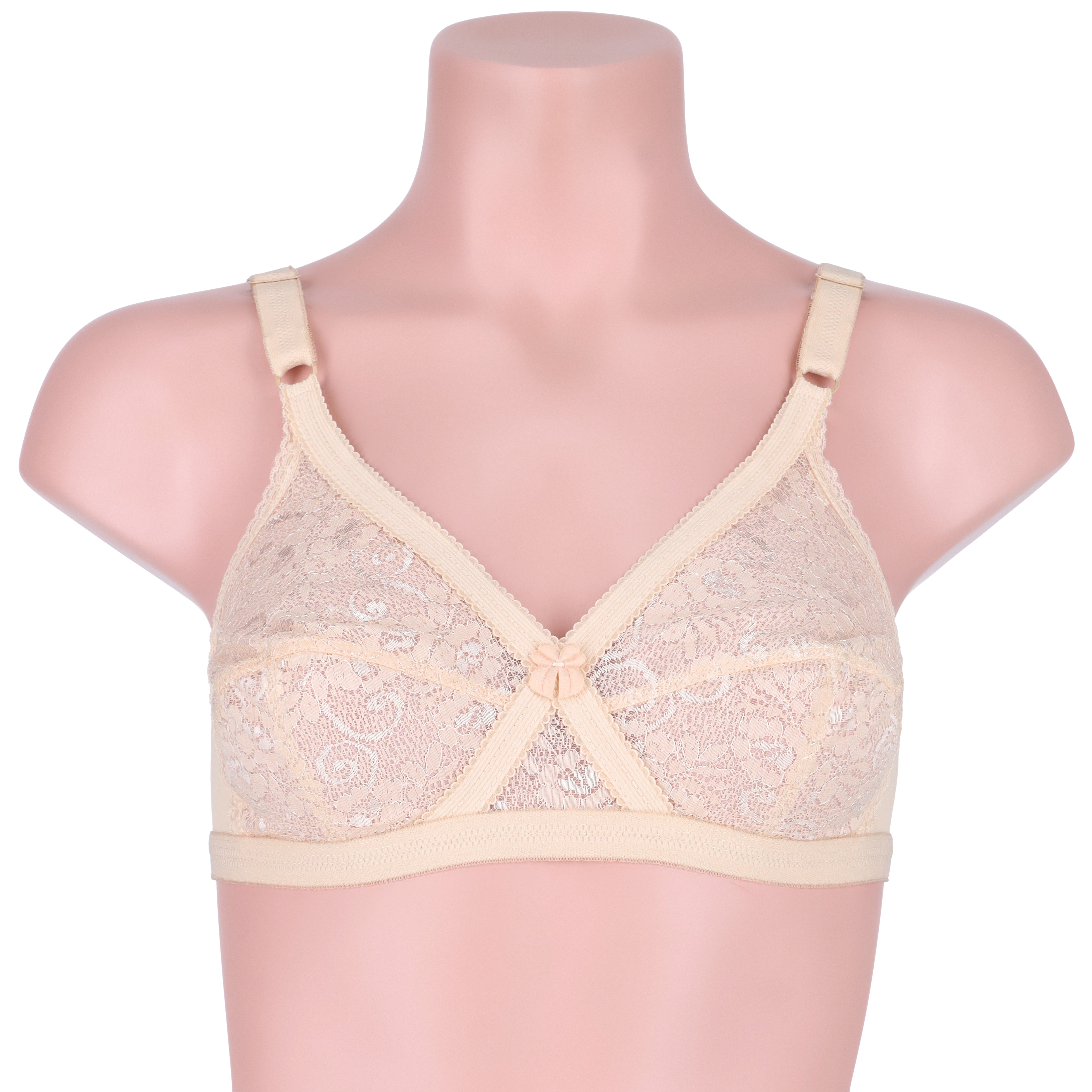 Victoria Cross Net Casual Non Padded Wireless Bra