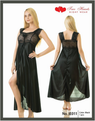 Victoria Elegant 1 Piece Cross Cut Long Nightie (011)