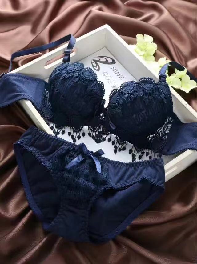 Victoria Floral Embroidery Bella Padded Bra and Panty Set