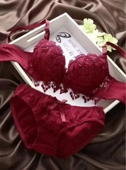 Victoria Floral Embroidery Bella Padded Bra and Panty Set