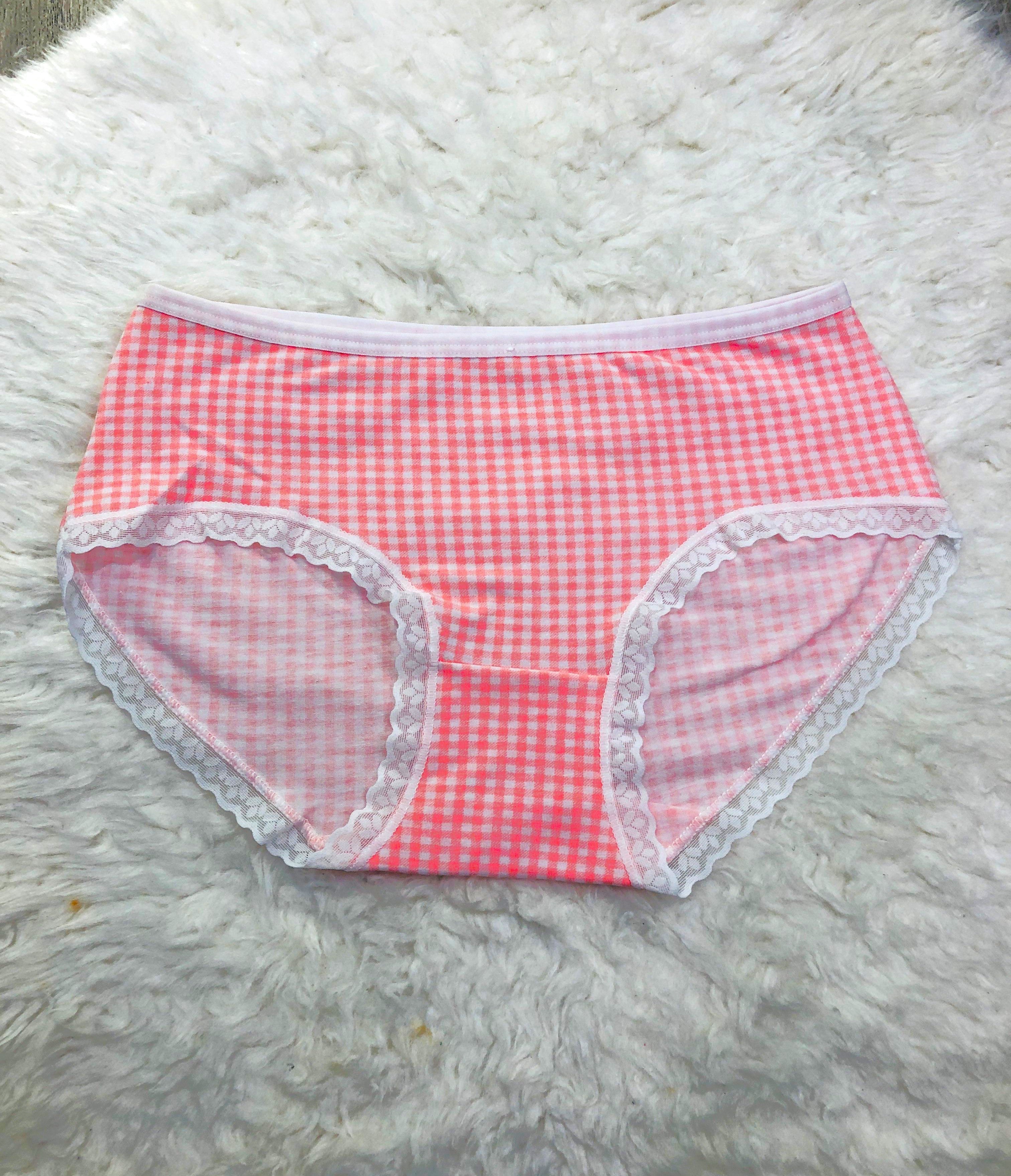 Victoria Check Print Cotton Panty