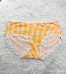 Victoria Check Print Cotton Panty